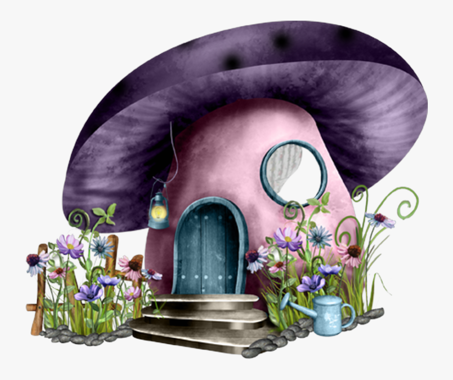 Mushroom Clipart Mushroom Home - Fairytale Mushroom House Png, Transparent Clipart