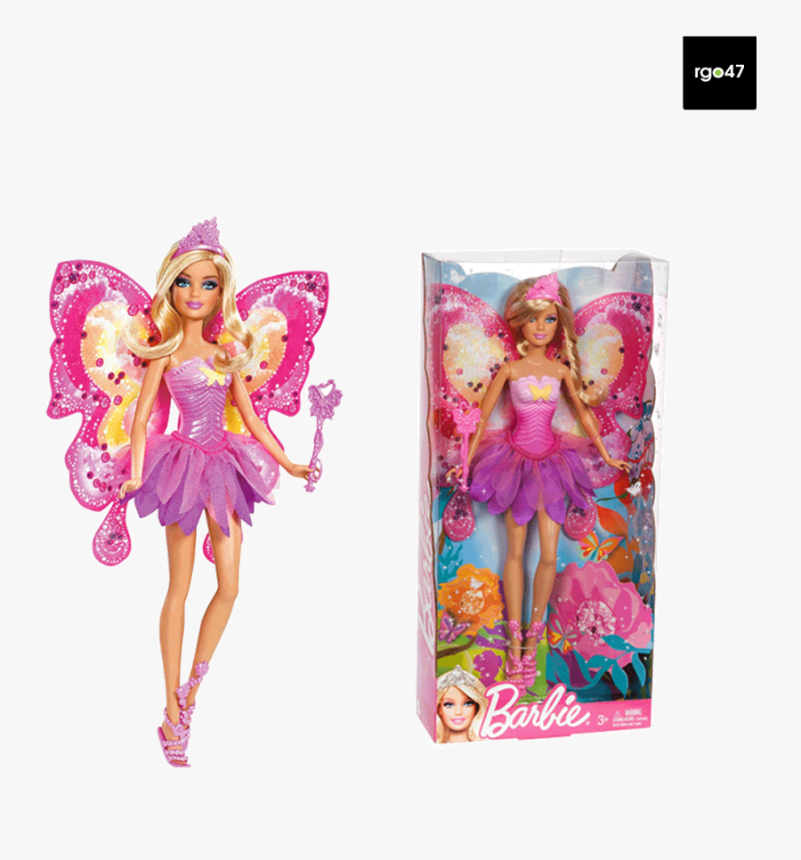 Transparent Black Barbie Clipart - Barbie Fairy Mermaid Doll, Transparent Clipart
