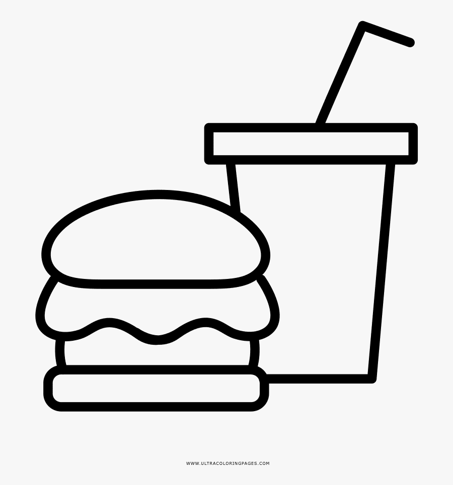 Comidas Rapídas Para Colorear, Transparent Clipart