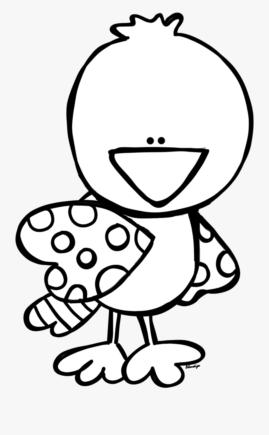 Melonheadz Bird Clipart , Png Download - Bird Melonheadz Clipart Black And White, Transparent Clipart