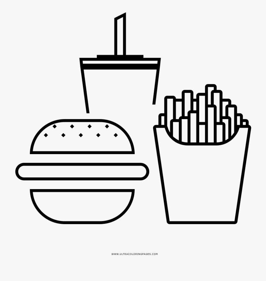 Patatine Fritte Da Colorare, Transparent Clipart