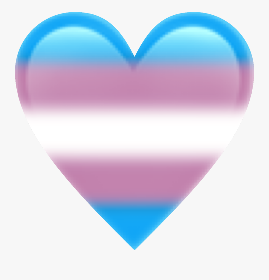 #transgender #lgbt #heart #trans #freetoedit - Heart, Transparent Clipart