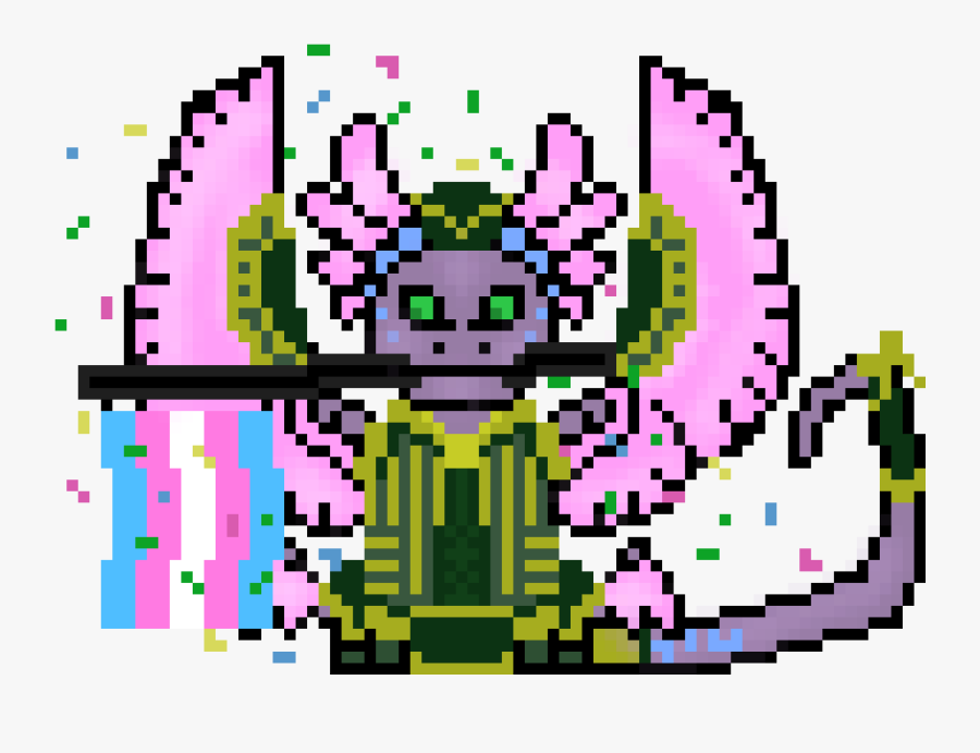 Runebook"s Mamorimasu Holding Trans Flag - Illustration, Transparent Clipart