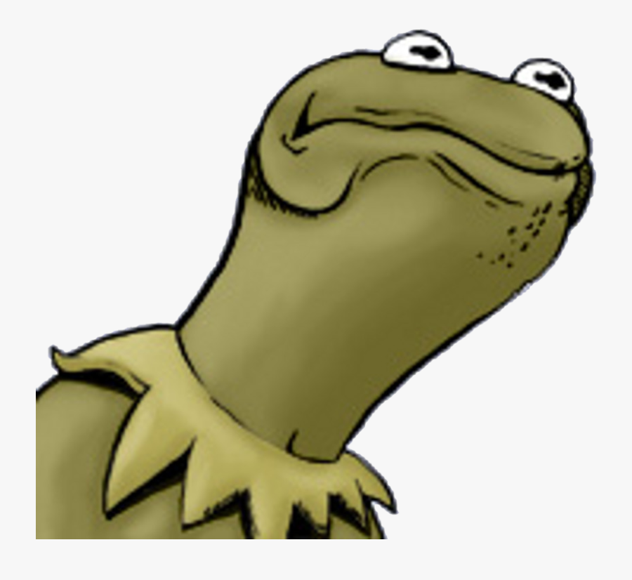 Cartoon,toad,clip Art,finger,tree - Kermit The Frog Drawing Meme, Transparent Clipart