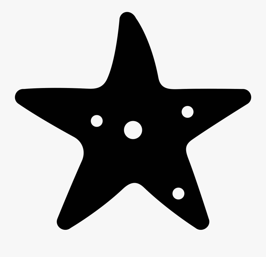 Starfish Icon - Star Icon Png Transparent, Transparent Clipart