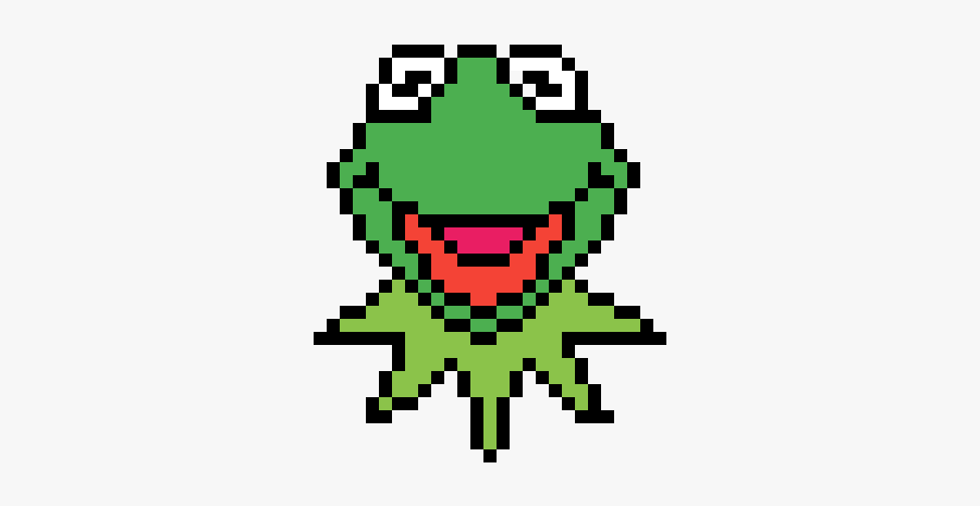 Kermit The Frog Pixelated, Transparent Clipart