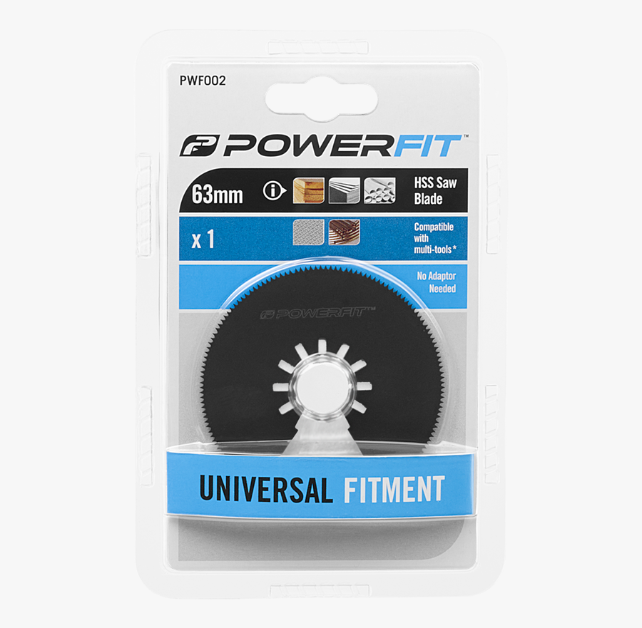 Powerfit 63mm Hss Saw Blade - Flush Cut, Transparent Clipart