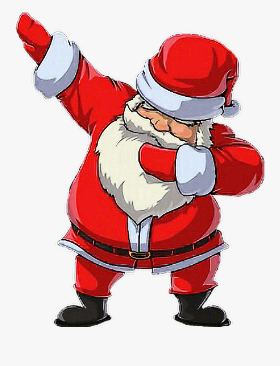 #santa #xmas - Santa Claus Dab Dance, Transparent Clipart