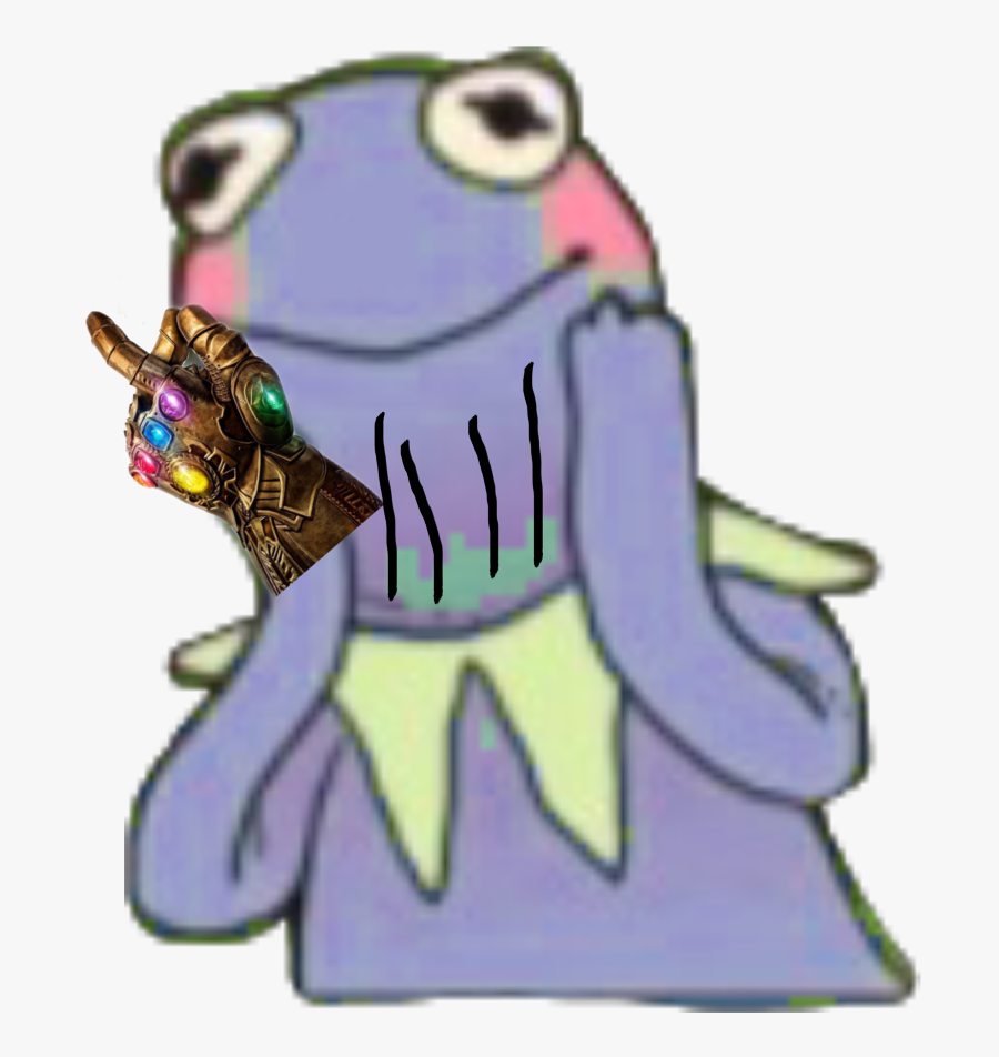 #kermit #thanos #mlg #meme #cute, Transparent Clipart