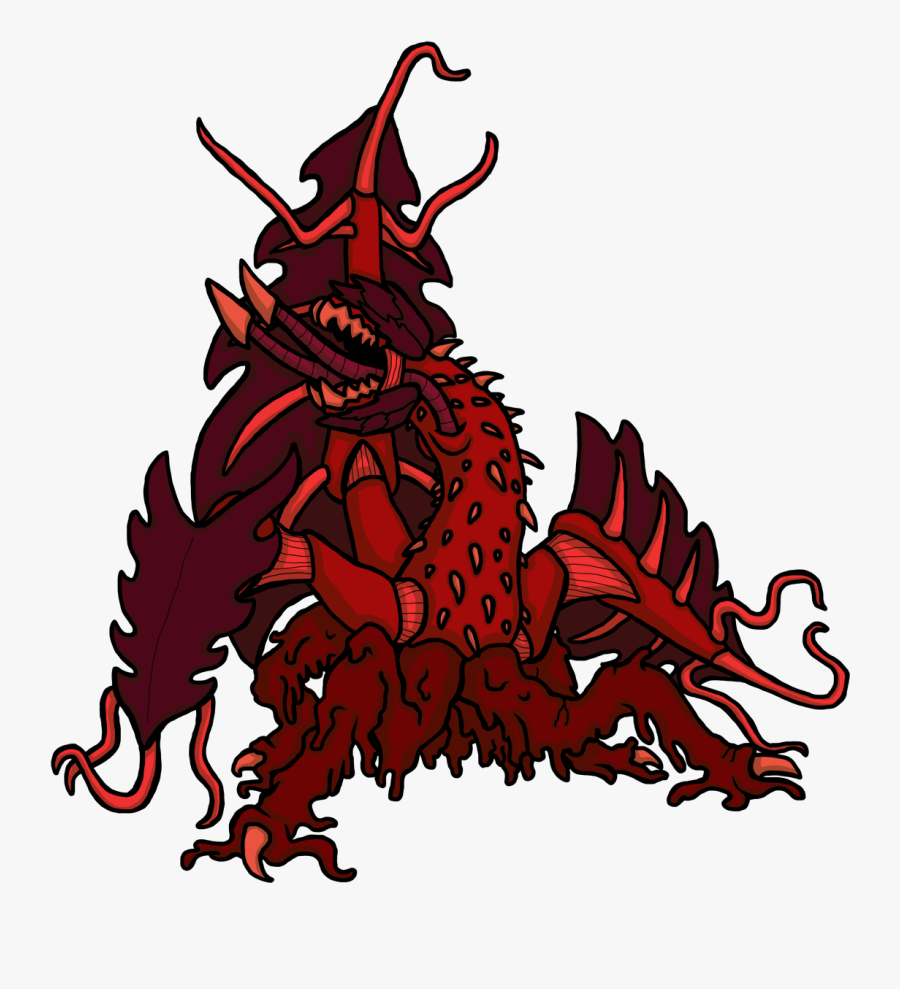 The Red Weed, The Mean Red Vines From Outer Space, - Kaiju Red, Transparent Clipart