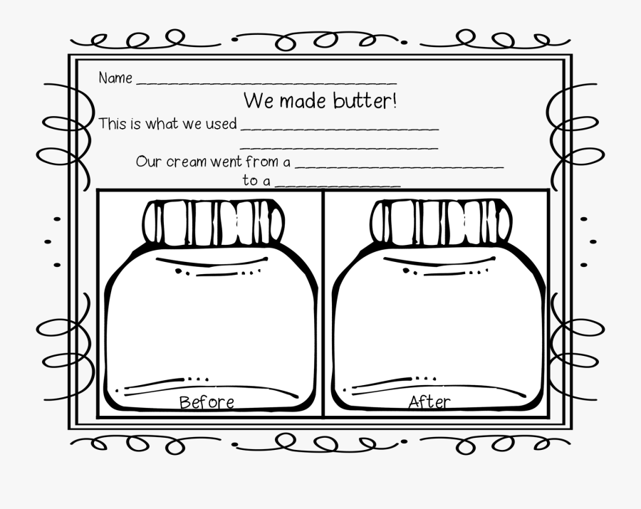 First Grade Wow Sarah - We Made Butter Worksheet, Transparent Clipart