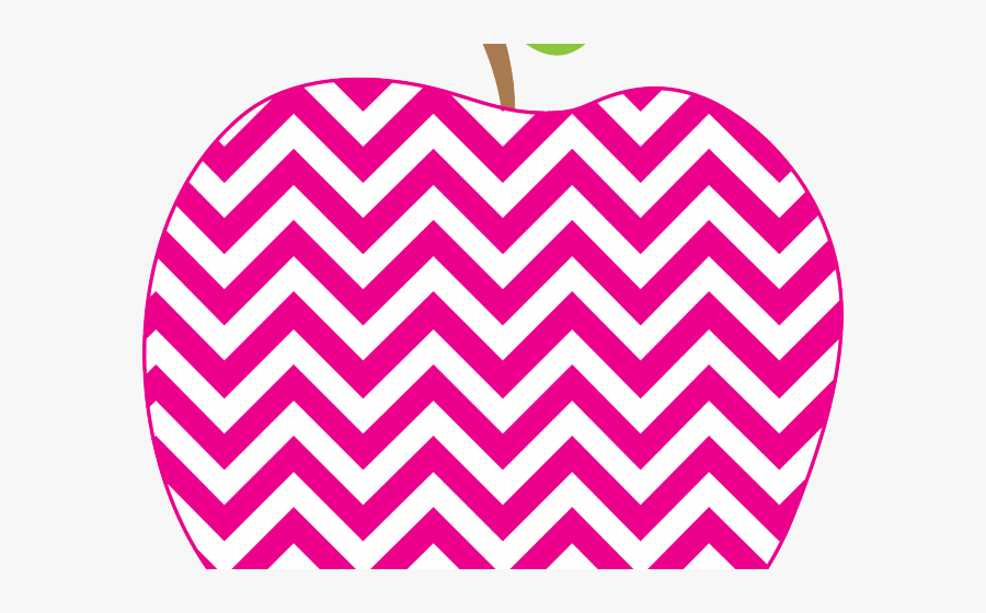 School Clipart Communication - Chevron Apple Clipart, Transparent Clipart
