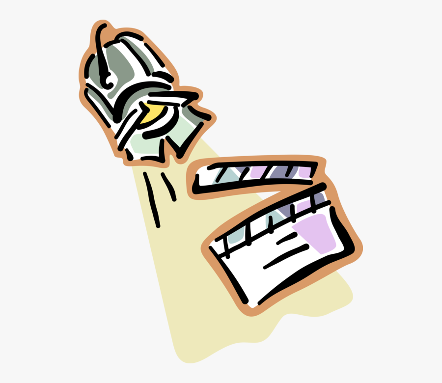 Vector Illustration Of Stage Spotlight And Filmmaking, Transparent Clipart
