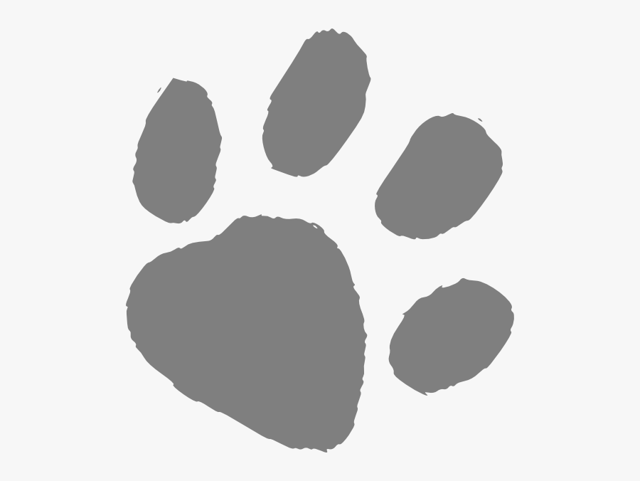 Paws Grey Clip Art, Transparent Clipart