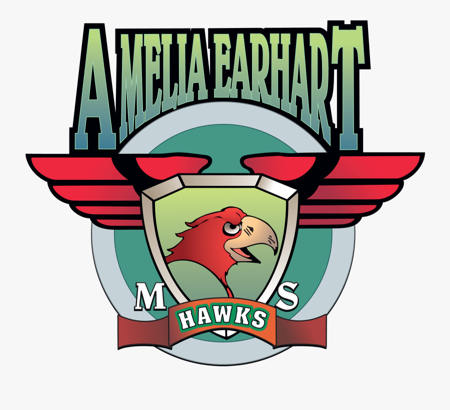 Amelia Earhart Middle School Riverside Ca Logo, Transparent Clipart