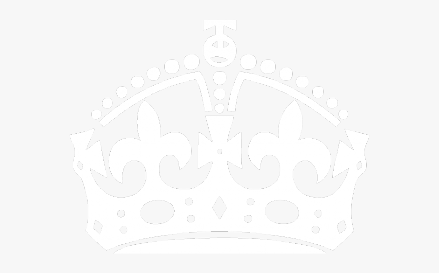 Keep Calm Crown - Keep Calm And Carry On Crown White, Transparent Clipart