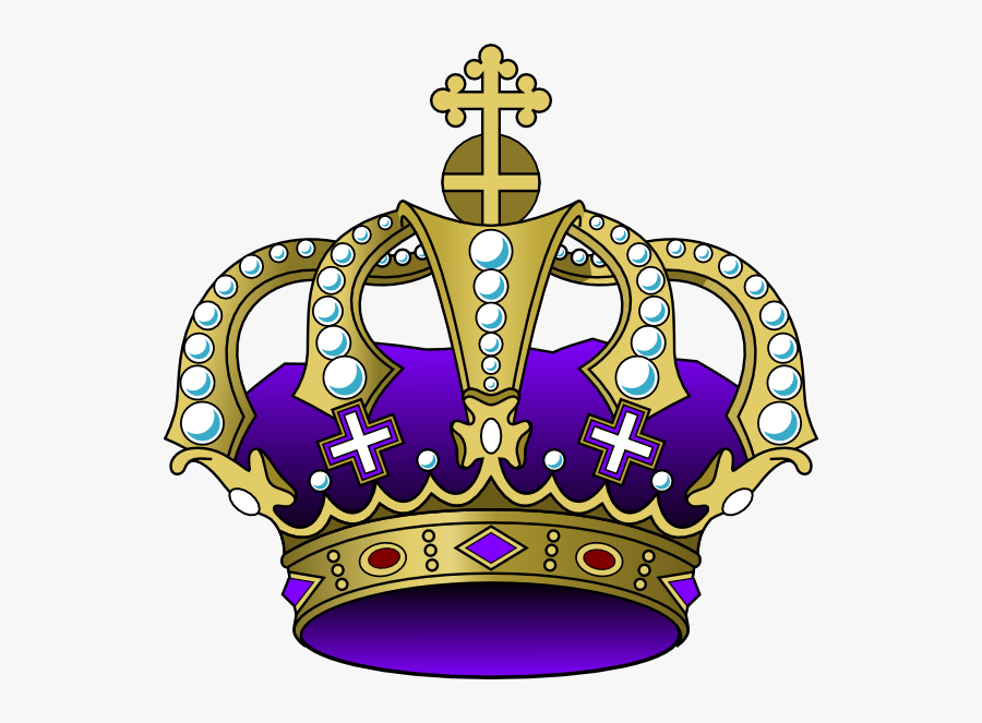 Transparent Keep Calm Crown Vector Png - Purple And Gold Crown Png, Transparent Clipart