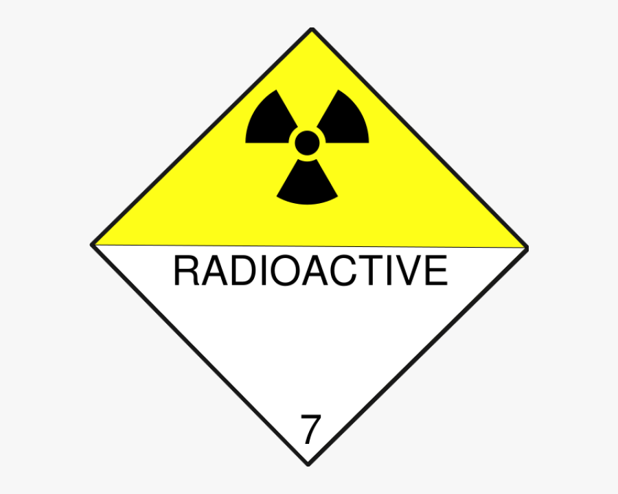 Radiation Drawing Hazard Transparent Png Clipart Free - Class 7 Dangerous Goods, Transparent Clipart