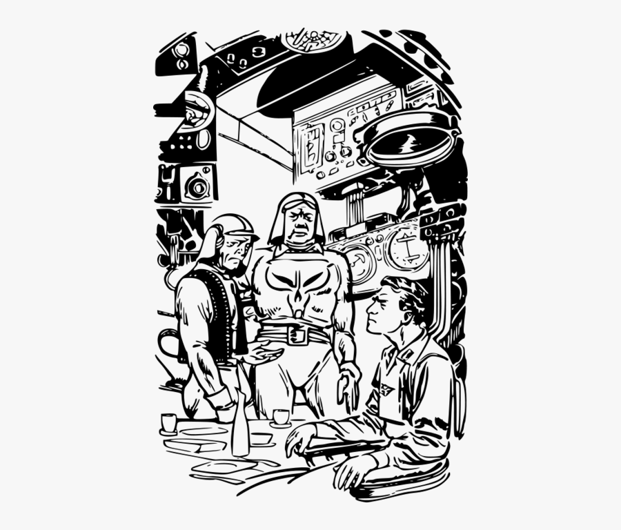 Danger In Deep Space - Ciencia Ficcion Vector, Transparent Clipart