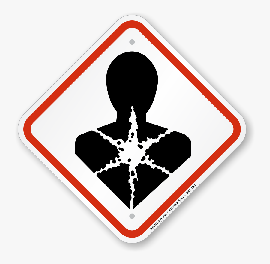 Global Harmonized System Heart Light Health Hazard - Pictograma Peligro Para La Salud, Transparent Clipart