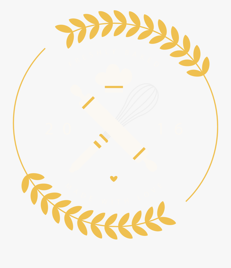 And Baking Area Logo Pattern Yellow Props Clipart - House Warming Digital Invitation, Transparent Clipart