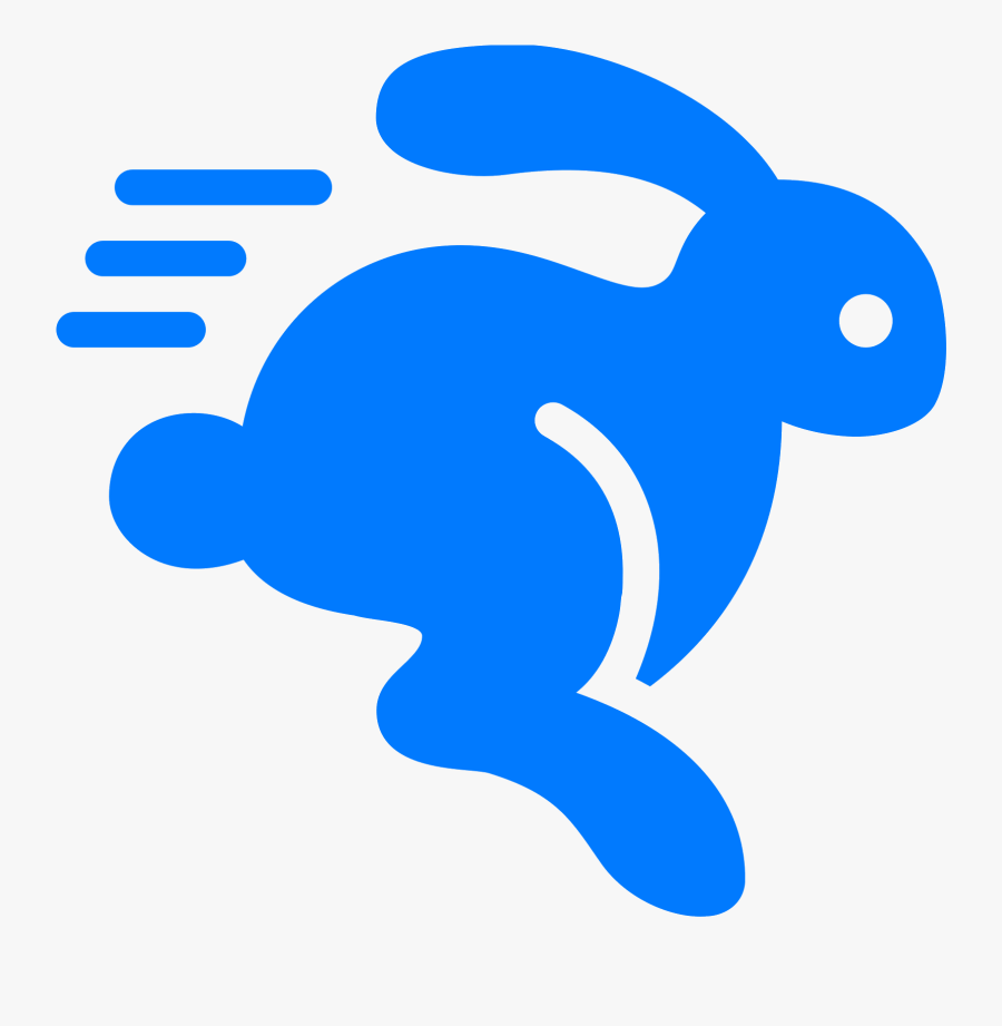 Transparent Running Horse Clipart - Rabbit Running Cartoon Transparent Png, Transparent Clipart