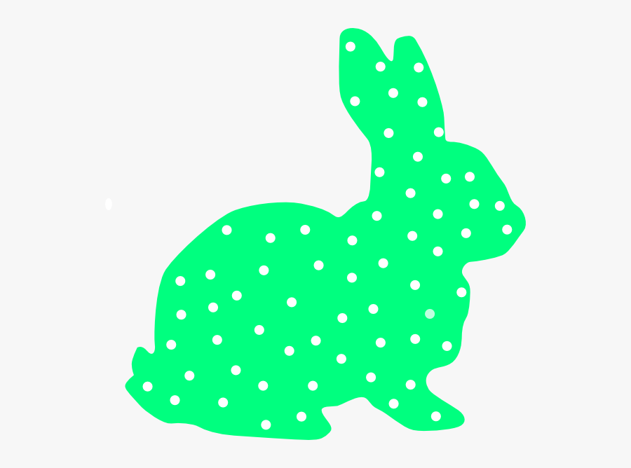 Polka Dot Bunny Clip Art, Transparent Clipart