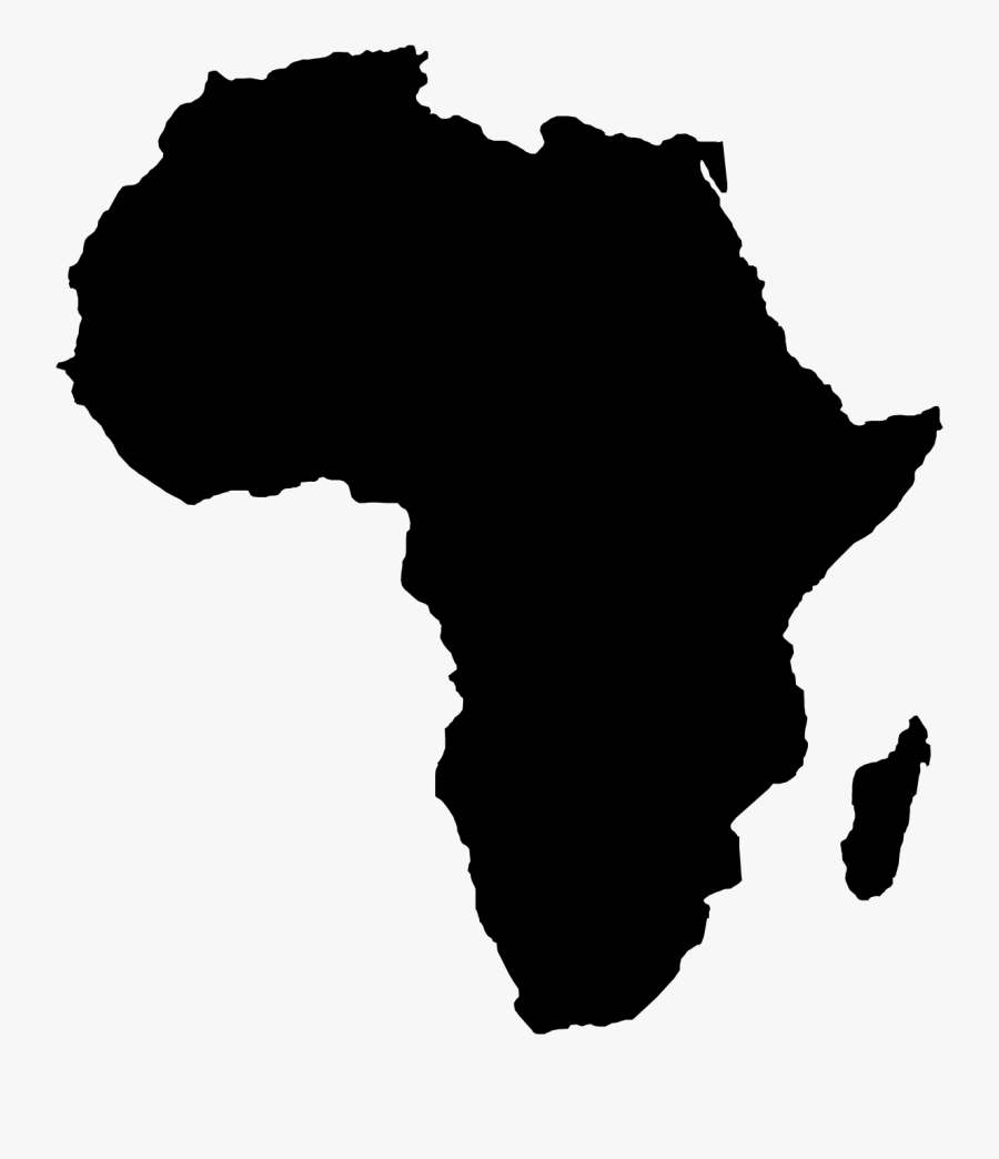 Stock Africa Clipart Continent - Africa Map Silhouette, Transparent Clipart