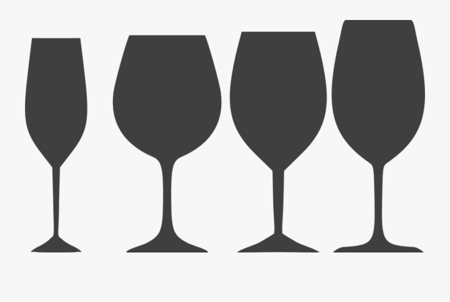 Black Wine Glass Vector Clipart , Png Download - Free Vector Wine Glass Silhouette, Transparent Clipart