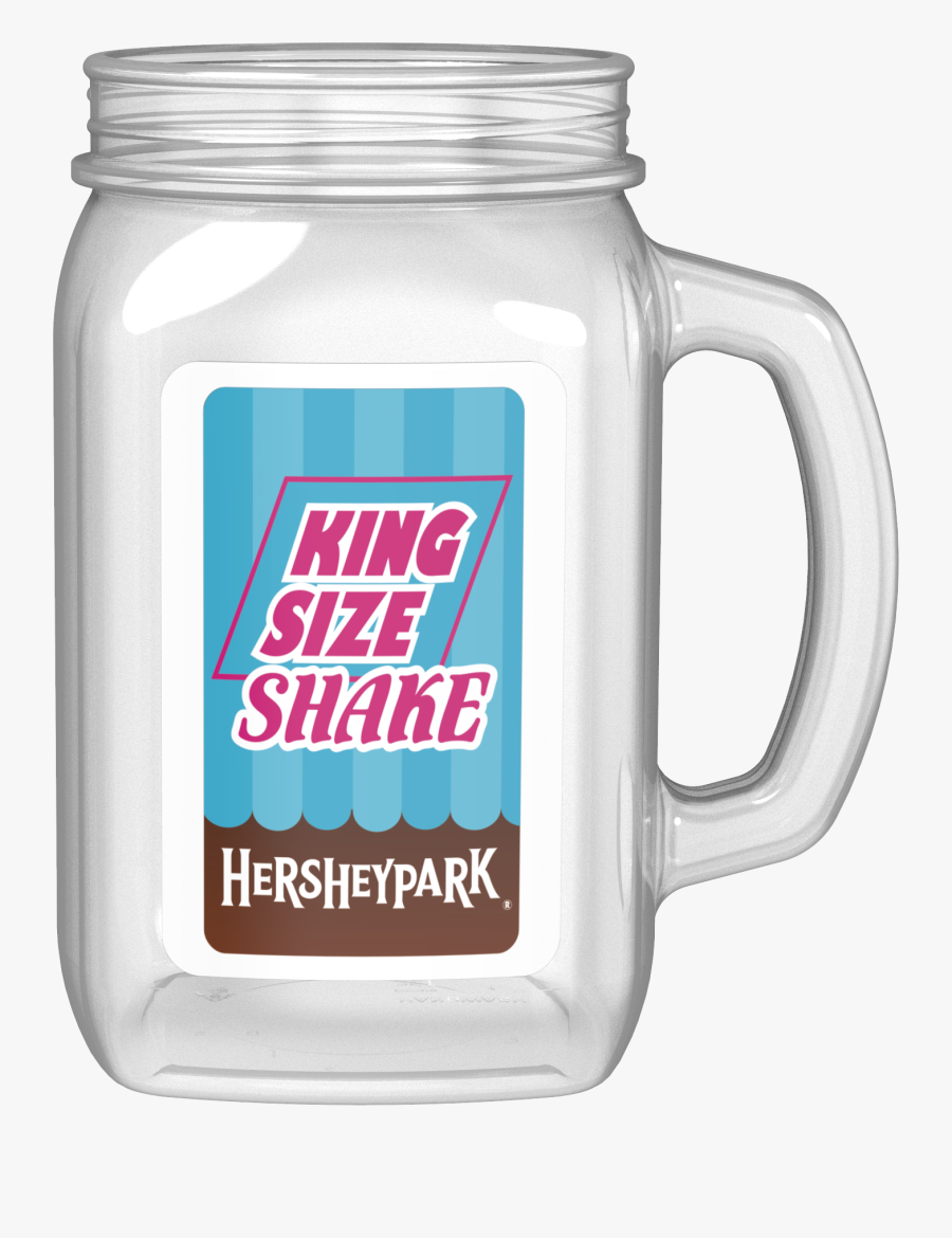 28oz Mason Jar With Handle - Caffeinated Drink, Transparent Clipart