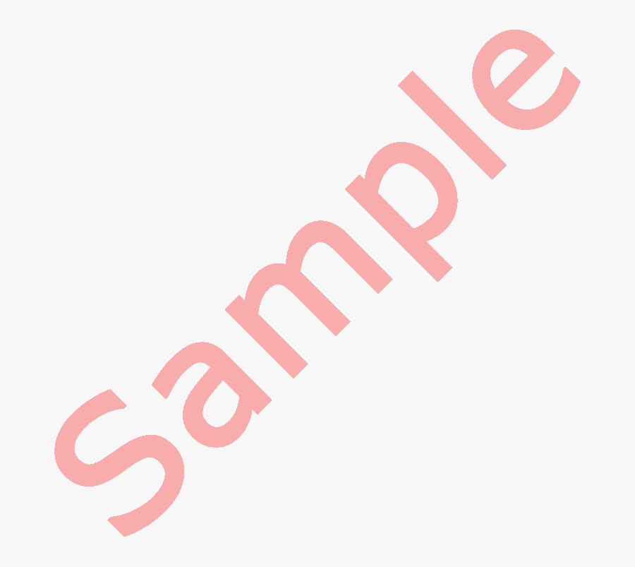 Sample Watermark No Background, Transparent Clipart