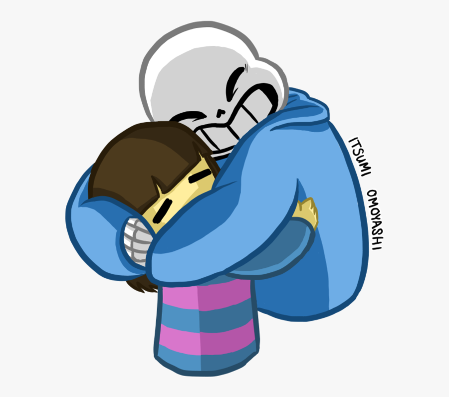 Hug Clipart Child Hug - Undertale Sans Hug Frisk, Transparent Clipart