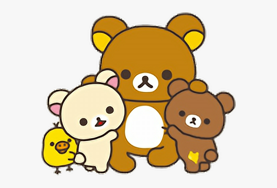 Transparent Teddy Bears Hugging Clipart - Rilakkuma Transparent, Transparent Clipart