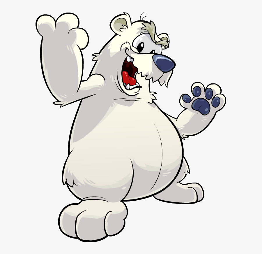 Polar Bear Cartoon - Animal Jam Funny Art, Transparent Clipart