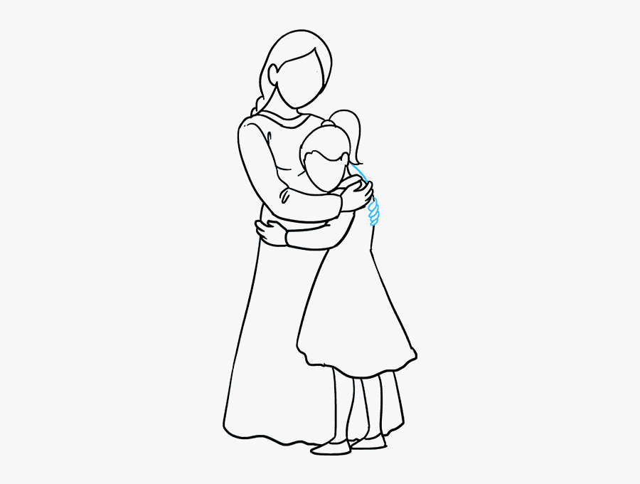 Featured image of post Sketch Mother And Daughter Hugging Drawing