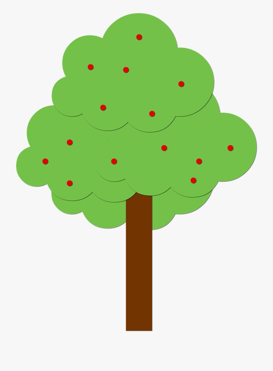 Forest, Tree, Fruits, Nature, Forest, Drawing - Arvore Em Png Desenho, Transparent Clipart