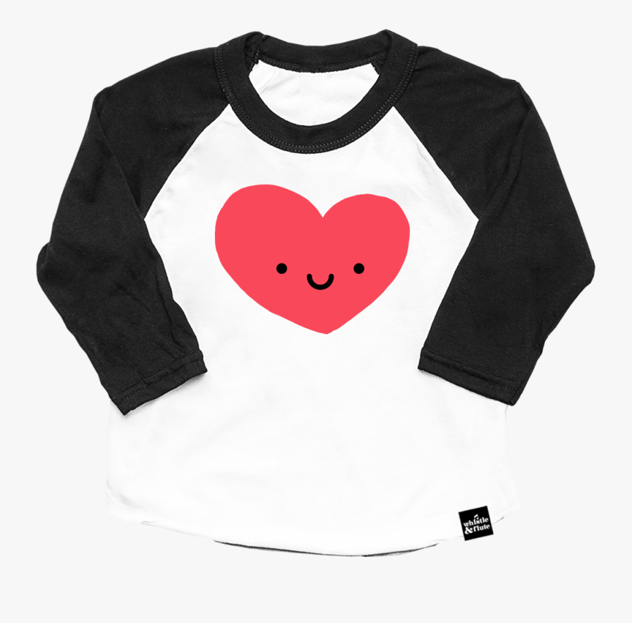 Heart Baseball Png - Kids Graphic Tees, Transparent Clipart