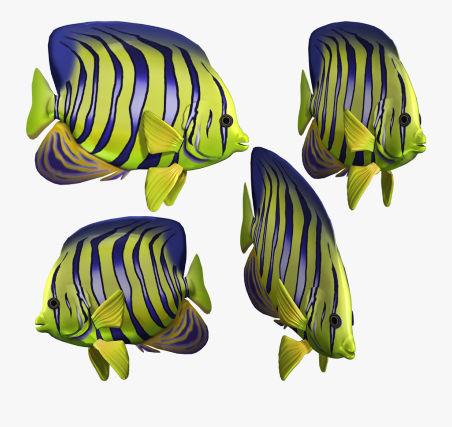 Angelfish Clipart Green Fish, Transparent Clipart