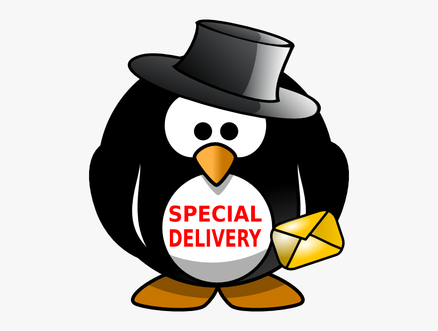 Round Cartoon Penguin, Transparent Clipart