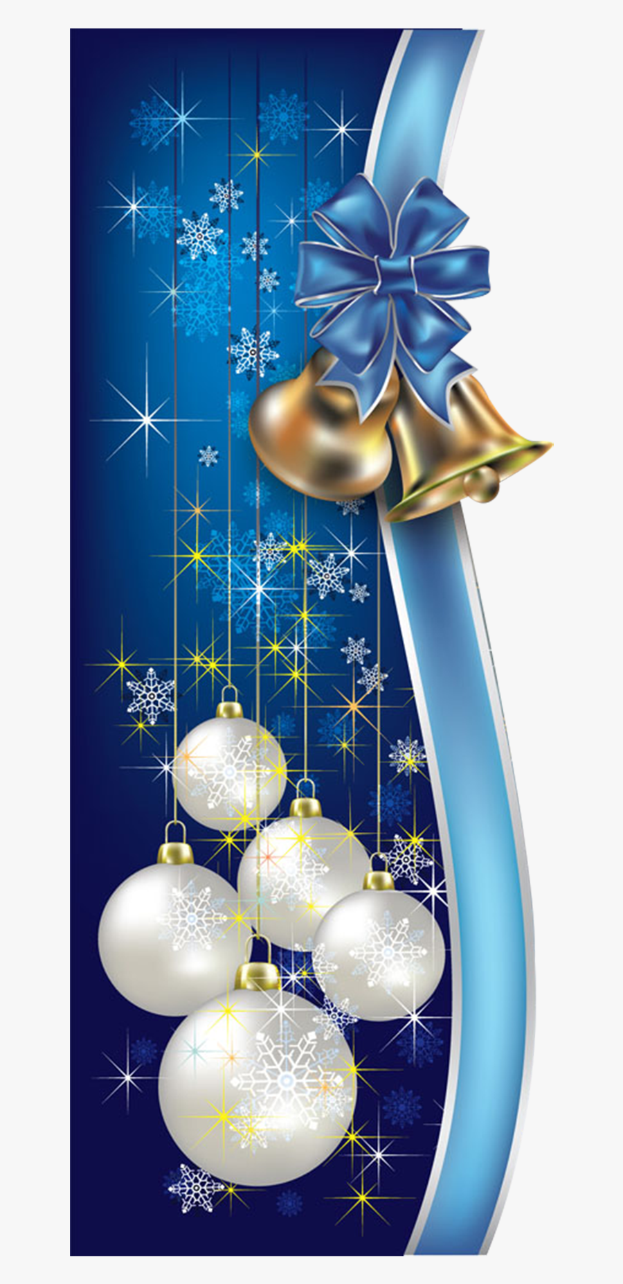 Transparent Christmas Border Clipart - Blue Christmas Borders Clipart, Transparent Clipart