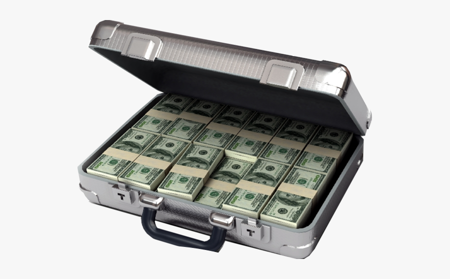 #briefcase #money #cash #stacks - Suitcase With Money Png, Transparent Clipart