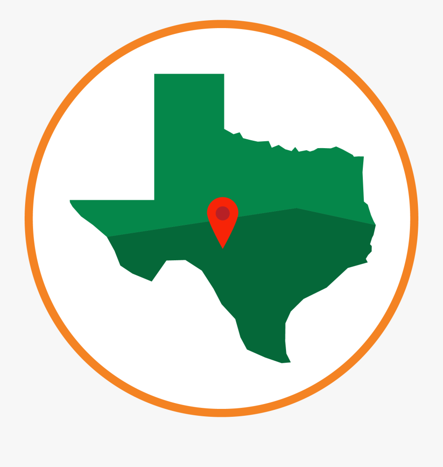 Transparent Holiday Lights Png - Blue Map Of Texas, Transparent Clipart