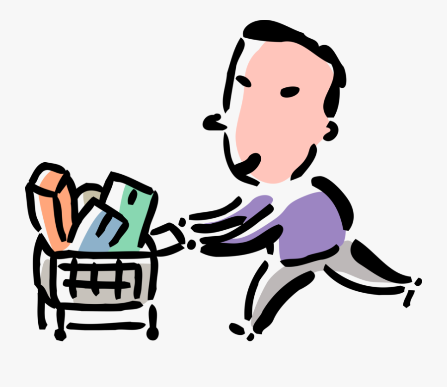 Buy Vector Person Shopping, Transparent Clipart