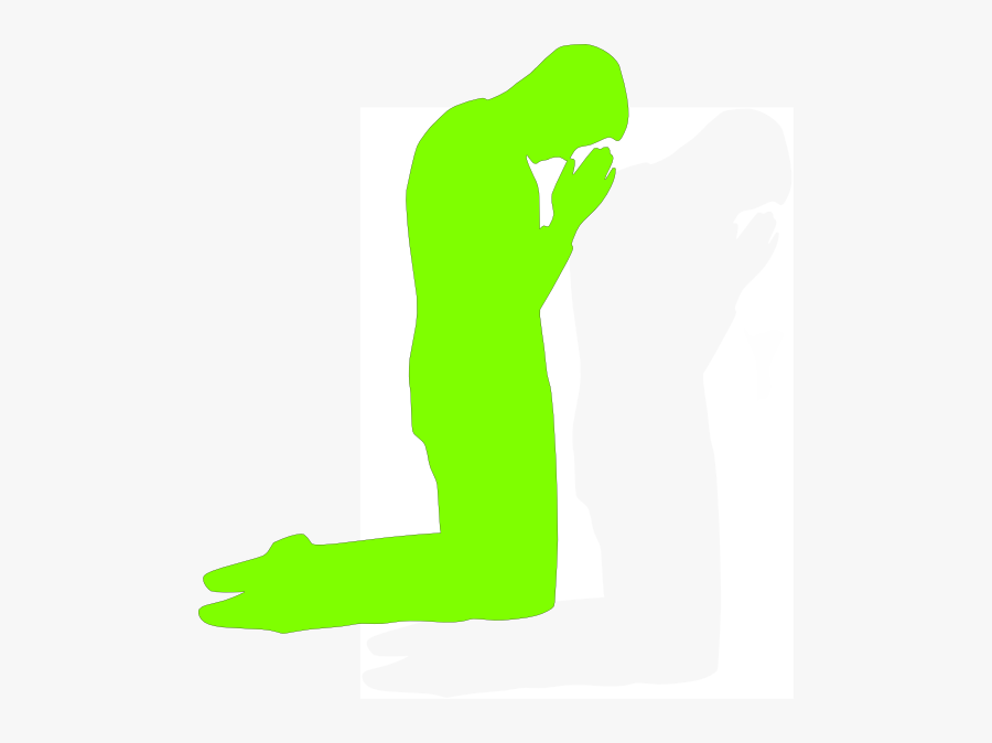 Transparent Clipart Of Praying Hands - Man Kneeling In Prayer, Transparent Clipart