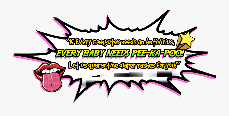 Pee Ka Poo Baby - Balão De Grito Png, Transparent Clipart