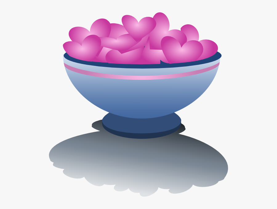 Bowl Of Hearts, Transparent Clipart