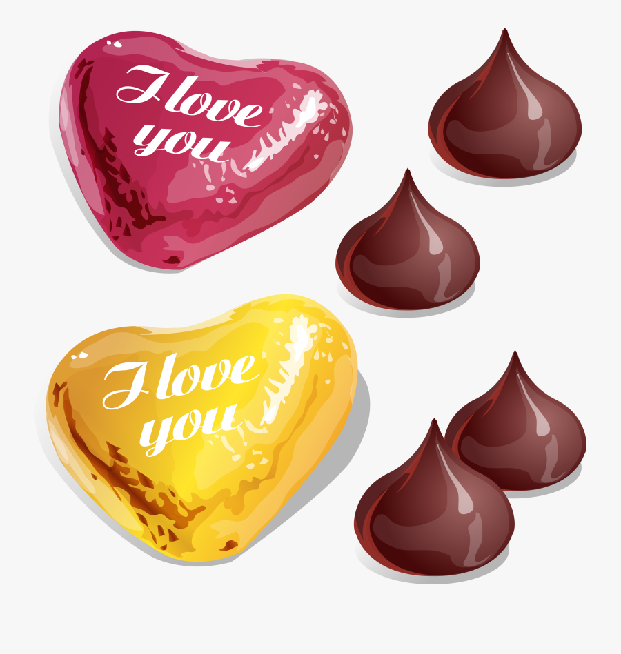 Valentine Clipart Chocolate - Banner Love, Transparent Clipart