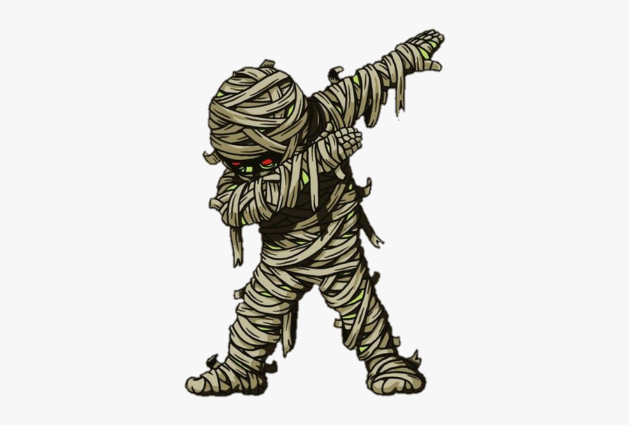 #mummy #scary #horror - Mummy Dabbing, Transparent Clipart