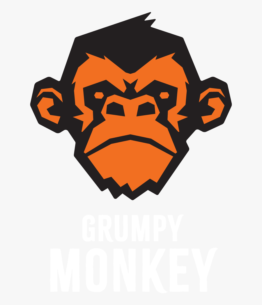 Gru Logo Reverse - Grumpy Monkey Southampton, Transparent Clipart