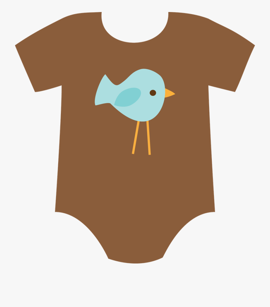 Onesie Clipart Baby Card - Clip Art Cartoon Baby Onesie, Transparent Clipart